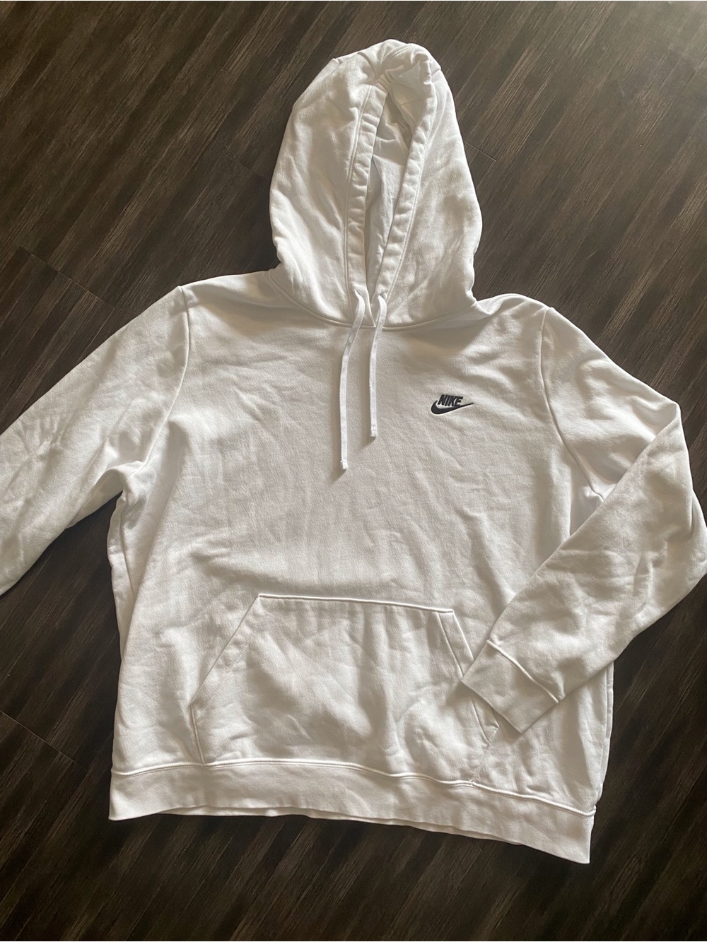 Nike White Pullover Hoodie